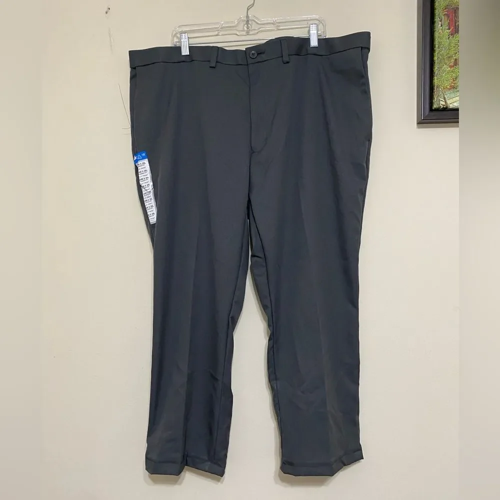 Haggar NWT ALTERED Cool 18 Pro Pant Classic Fit Gray Flat Front Men’s Size 44